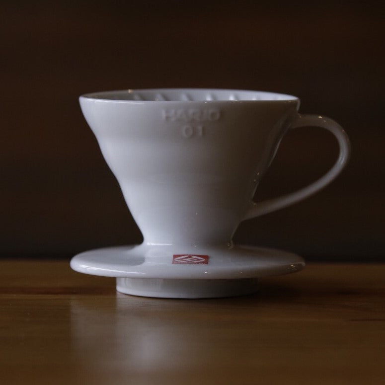 Hario V60-01 Ceramic White Dripper - Mission Coffee Co. LLC