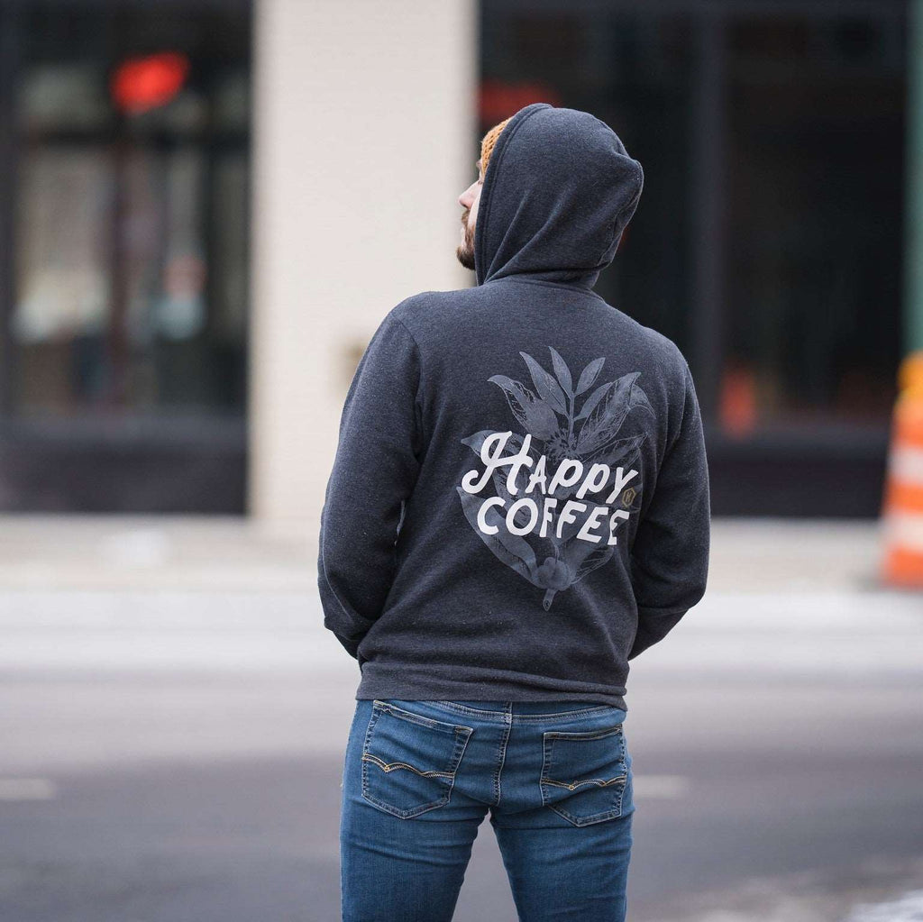 Happy Coffee Zip-Up Hoodie - Mission Coffee Co. LLC