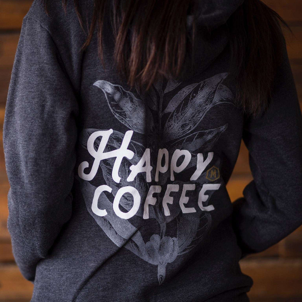 Happy Coffee Zip-Up Hoodie - Mission Coffee Co. LLC